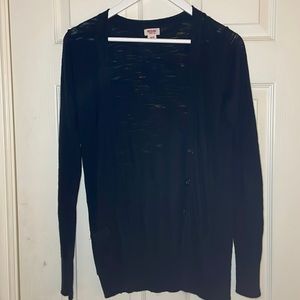 Black cardigan